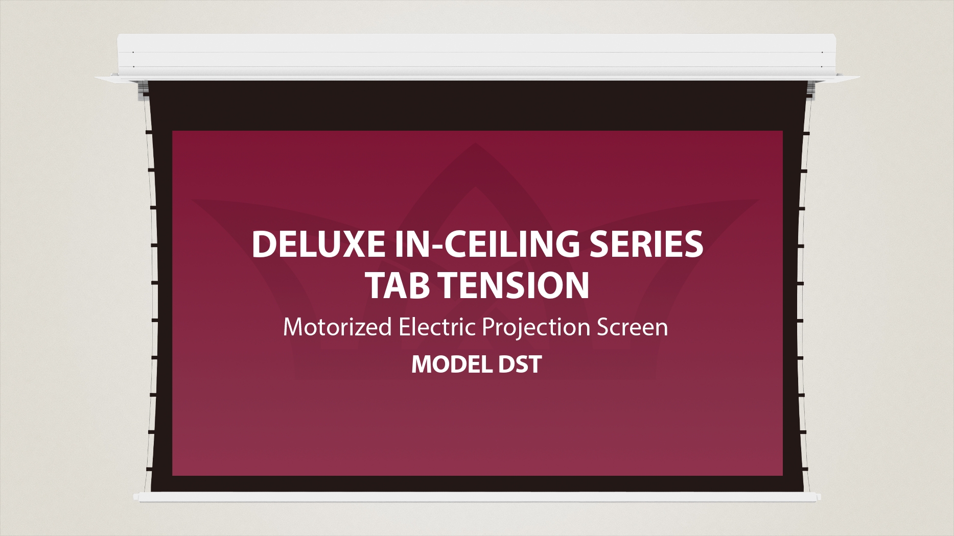 Deluxe In-Ceiling Tab Tension Electric Motorized